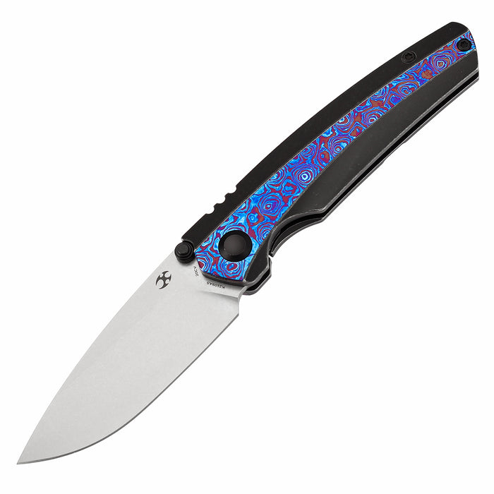 KANSEPT Raven K2109A5 CPM 20CV Blade Titanium wtih Timascus Handle Frame Lock
