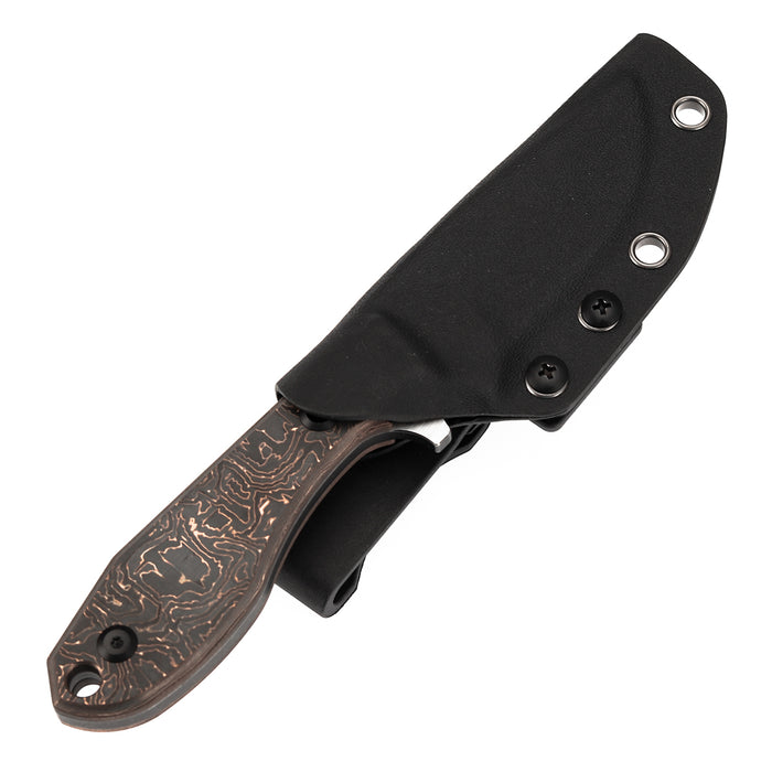KANSEPT Tiny Dancer CPM S35VN K014A3 Copper Carbon Fiber Handle Fixed Blade