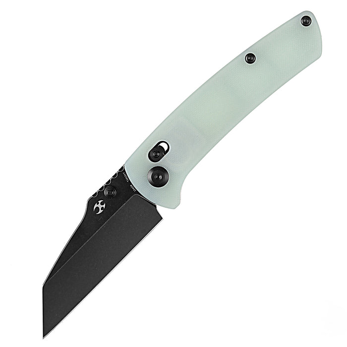 KANSEPT Main Street T1015V7 154CM Blade Jade G10 Handle Crossbar Lock