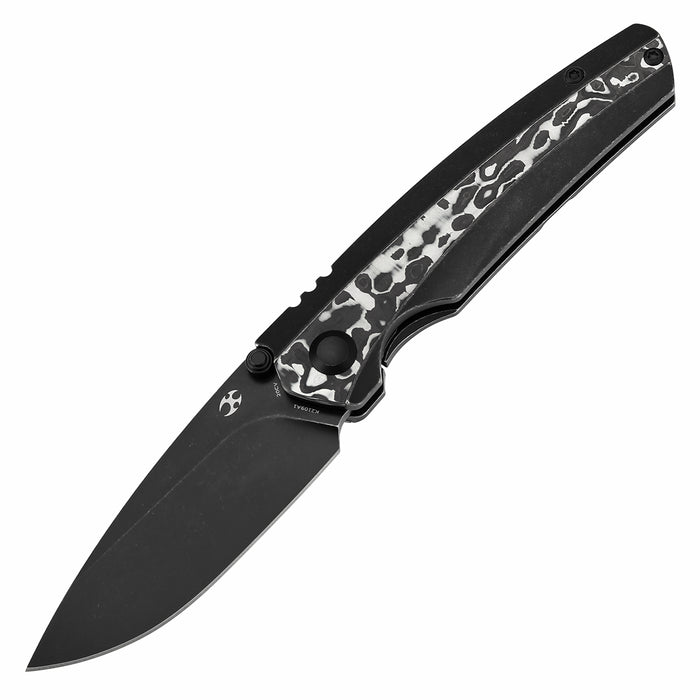 KANSEPT Raven K2109A1 CPM 20CV Blade Carbon Fiber Titanium Handle Frame Lock