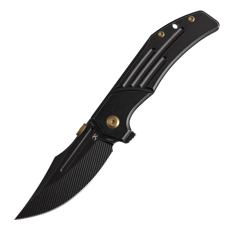 Kansept Orion K1089A4 Blackwash CPM-S35VN Blade Blackwash Titanium Handle Frame Lock Folding Knife