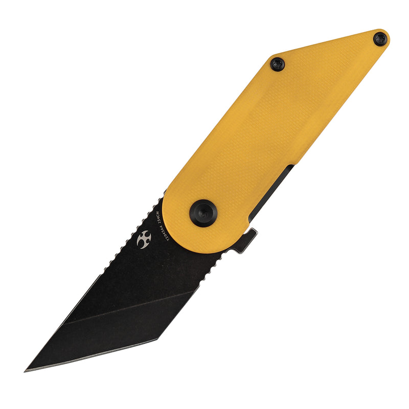 Kansept Dash T2045A4 154CM Blade Yellow G10 Handle Liner Lock Folding Knife