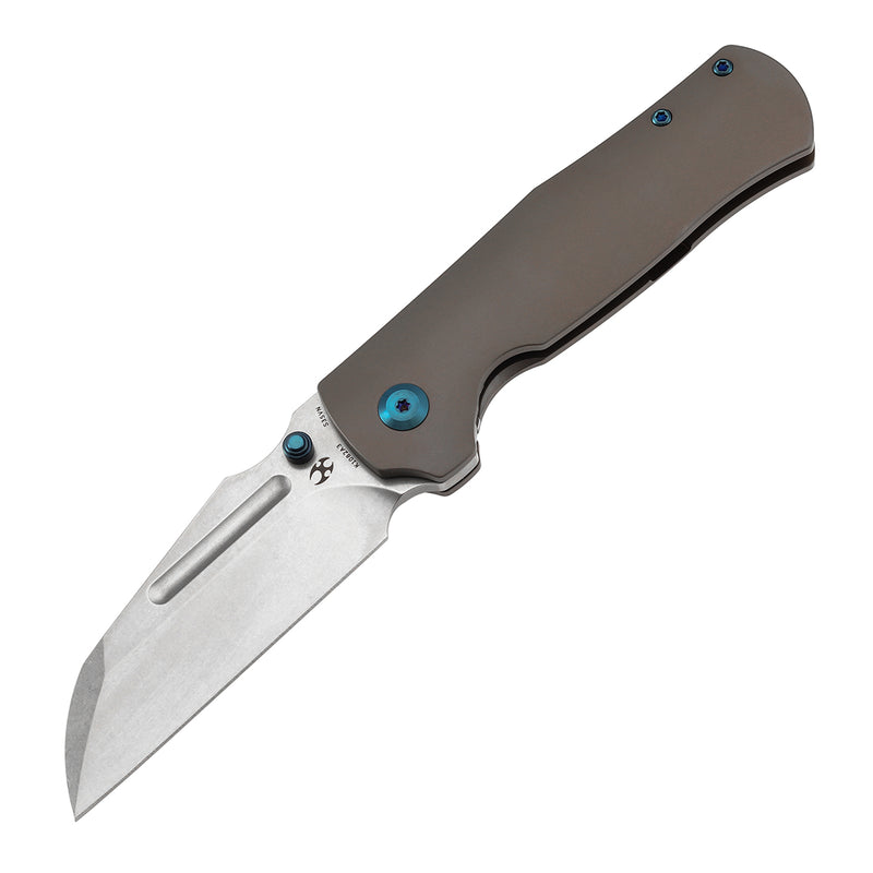 Kansept Dreadnaught K1082A3 CPM-S35VN Blade Titanium Handle Frame Lock Knife