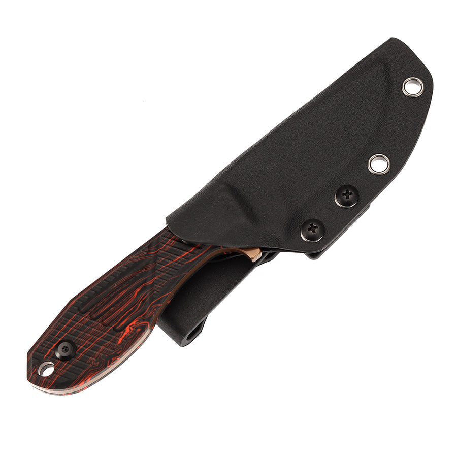 Tenable Tiny Dancer G014A2 Rose Gold Coated D2 Blade G10 G-mascus Handle Fixed Blade