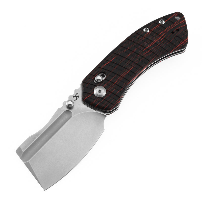 Kansept Korvid V TE2030V6 Stonewashed D2 Blade G-mascus Handle Crossbar Lock Folding Knife