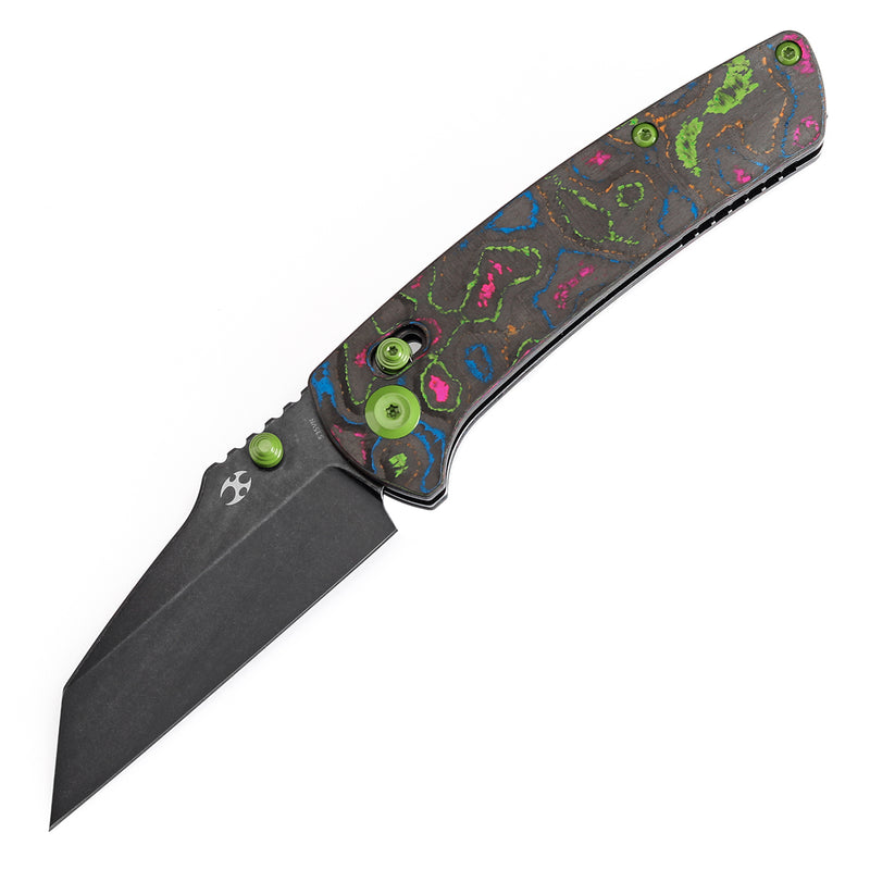Kansept Main Street K1015M3 CPM-S35VN Blade 80S Camo Carbon Fiber Handle Crossbar Lock Folding Knife