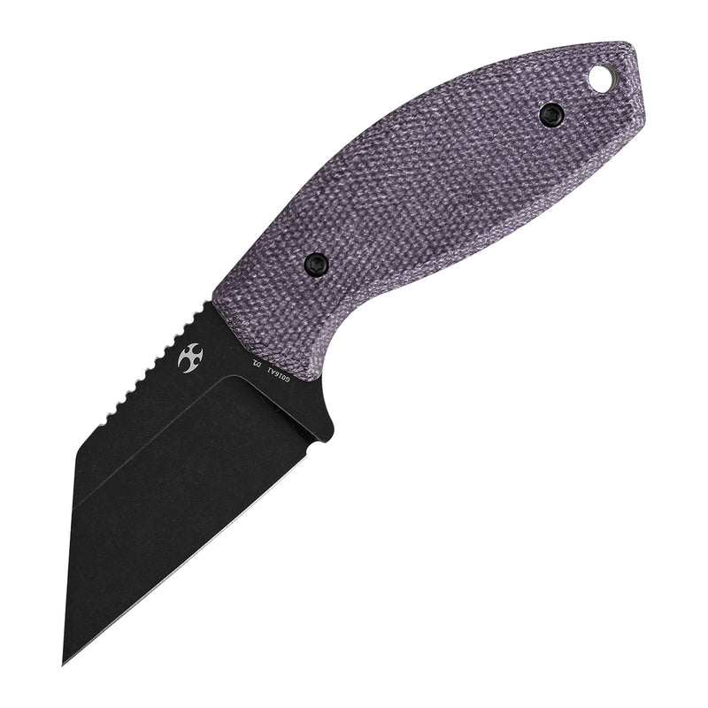 Kansept Siafu G016A1 D2 Blade Purple Micarta Handle Fixed Blade Knife