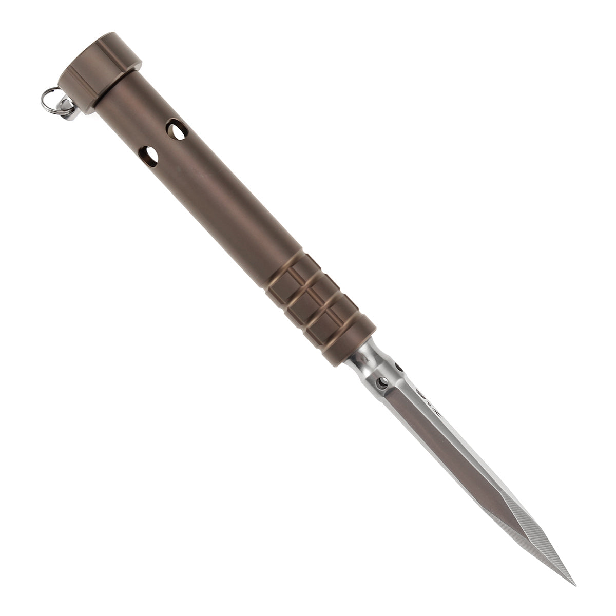 Kansept EDC Stiletto G005A9 Satin 5CR13 Blade Bronze Anodized Titanium Handle EDC Tool Ice Pick