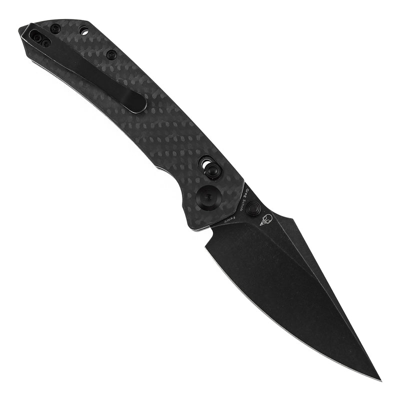 KANSEPT Fenrir K1034V5 CPM-S35VN Blade Twill Cabrbon Fiber Handle Crossbar Lock Knife