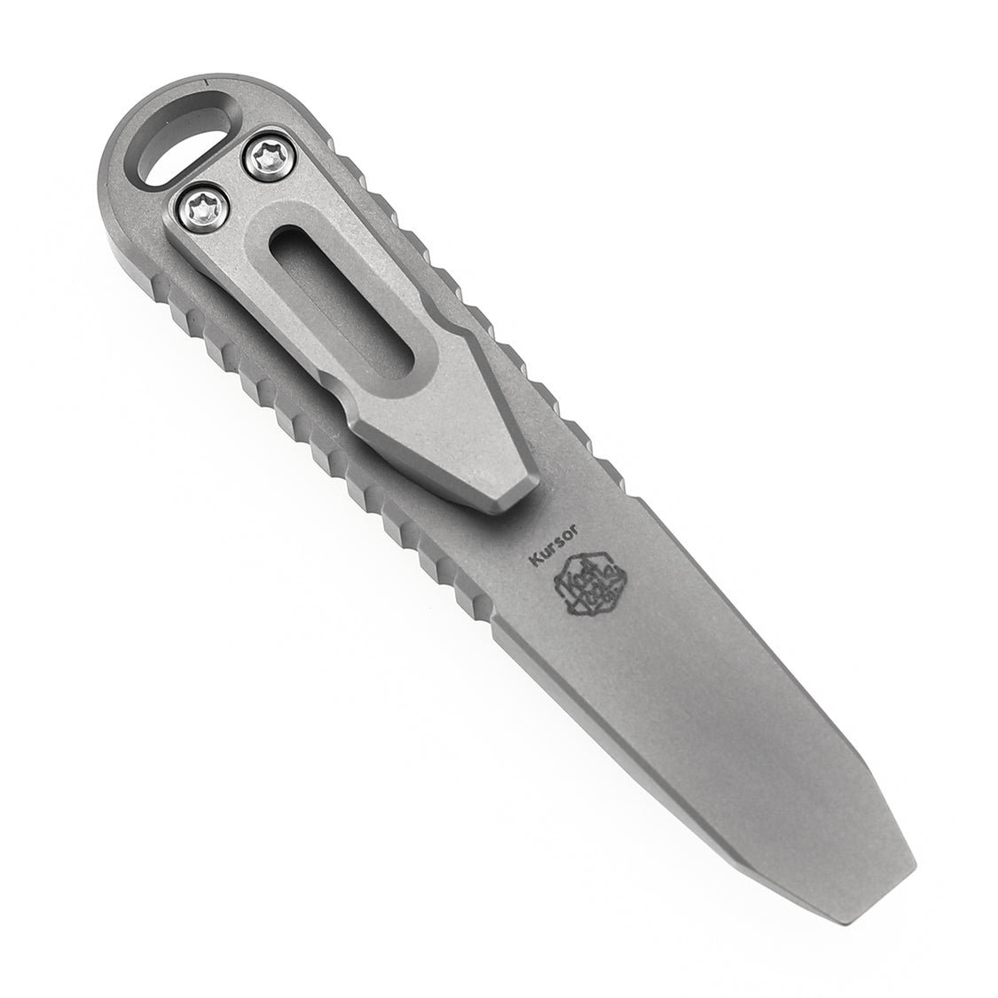 Kansept Kursor G015A2 Plain Titanium+Jade G10 with Tsukamaki EDC Tool