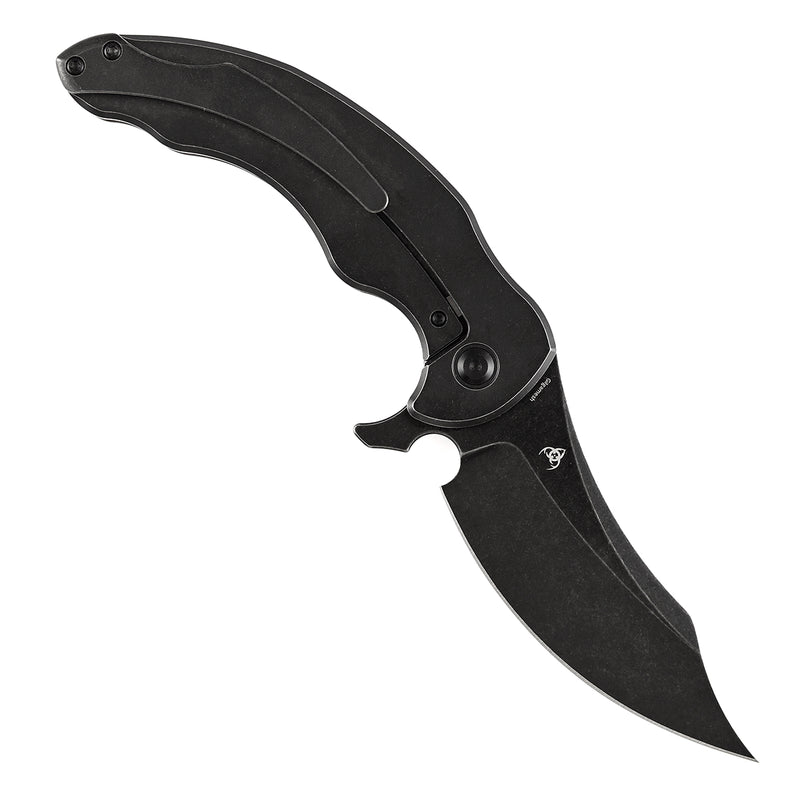 Kansept Gilgamesh K1128A4 CPM-S35VN Blade Carbon Fiber And Titanium Handle Frame Lock Folding Knife