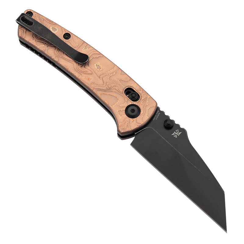 Kansept Main Street K1015V2 CPM-S35VN Blade G10 with Copper Foil Handle Crossbar Lock Folding Knife