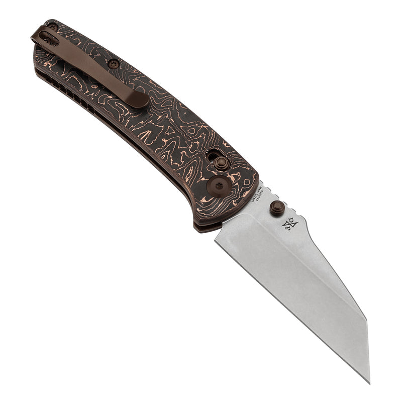Kansept Main Street K1015V3 CPM-S35VN Blade G10 with Copper Foil Handle Crossbar Lock Folding Knife