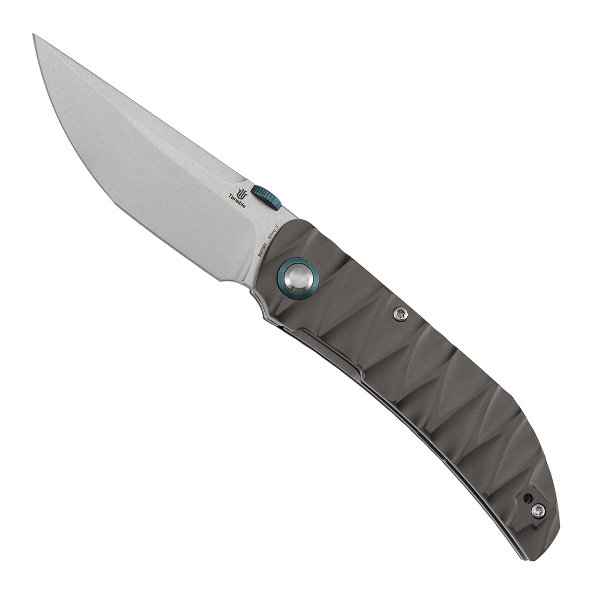 Tenable Tarkin B1078A1 Nitro-V Blade Gray Aluminum Handle Liner Lock Folding Knife