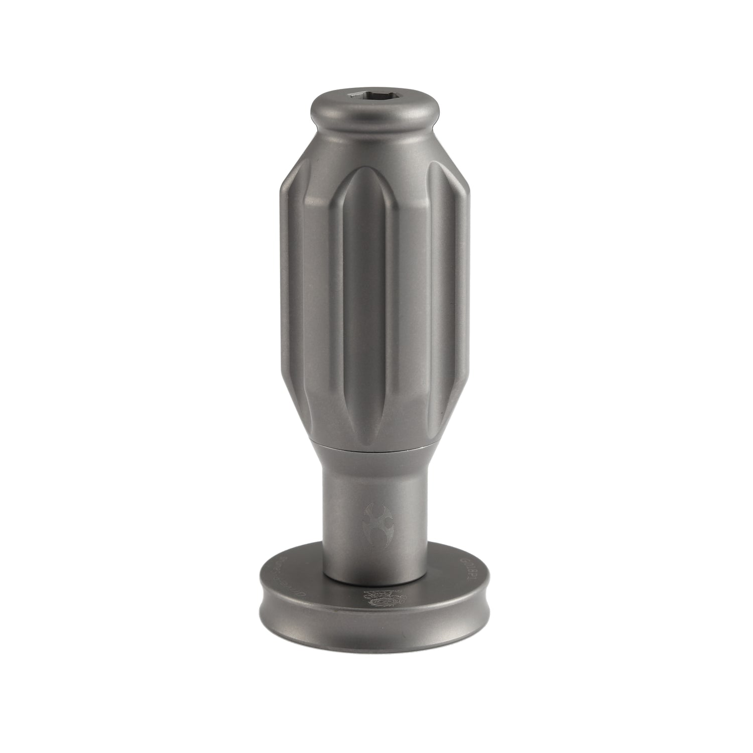 Kansept EDC Bit Driver G018P1 –Beadblasted Titanium Palm Multitool with Spinner Top