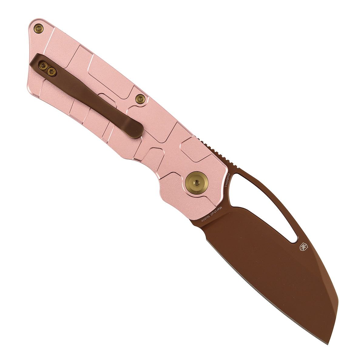 Tenable Goblin L B3016A1 Rose Gold 14C28N Blade Rose Gold Aluminum Handle Liner Lock Folding Knife