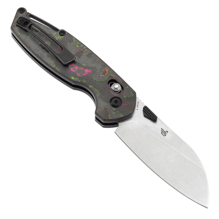 KANSEPT Model 6 K1022V3 CPM S35VN Blade 80S Carbon Fiber Handle Crossbar Lock Knife