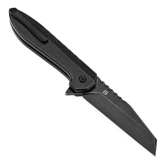 Kansept Kosame T1093F5 154CM Blade Blackwash Titanium with Black & Red G-mascus Button Lock