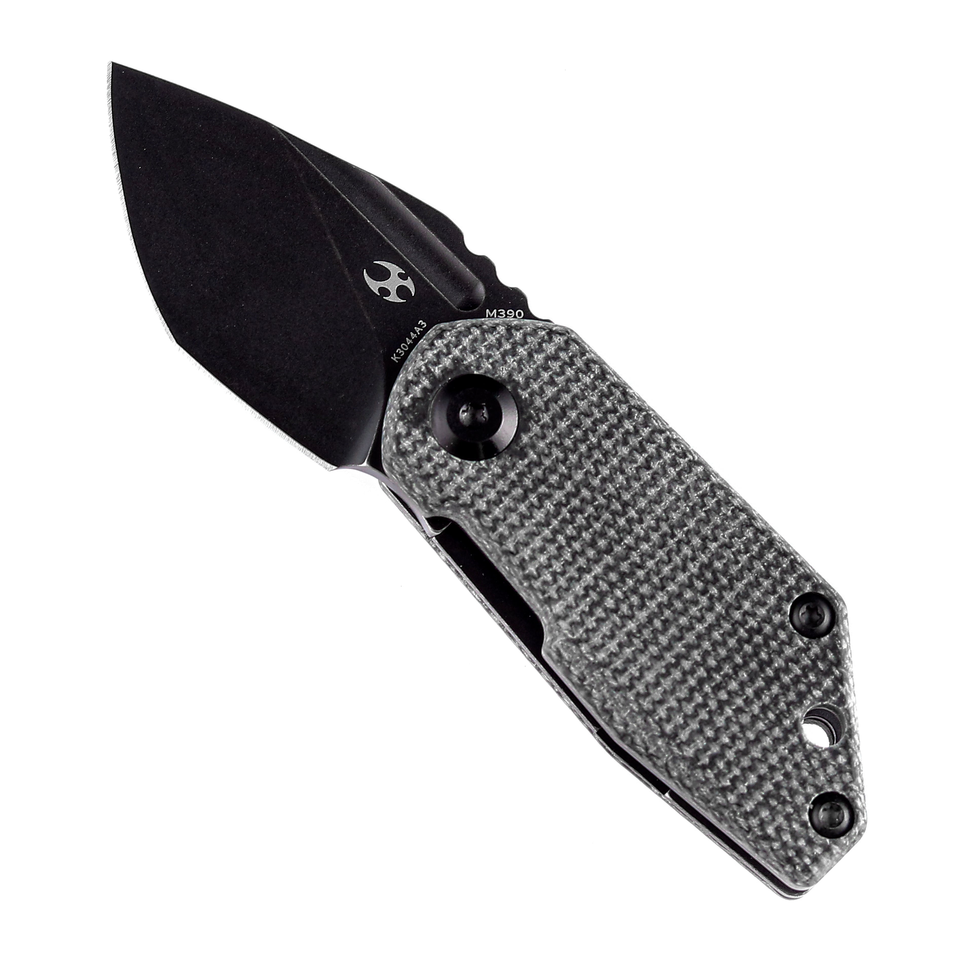 Kansept Knives RIO K3044A3 M390 Blade Black Micarta Handle Liner Lock EDC Knife