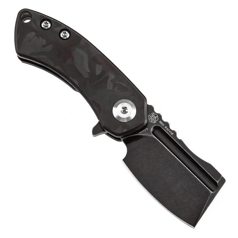 Kansept Mini Korvid K3030A13 Flipper Knife CPM S35VN Blade Carbon Fiber Handle Liner Lock