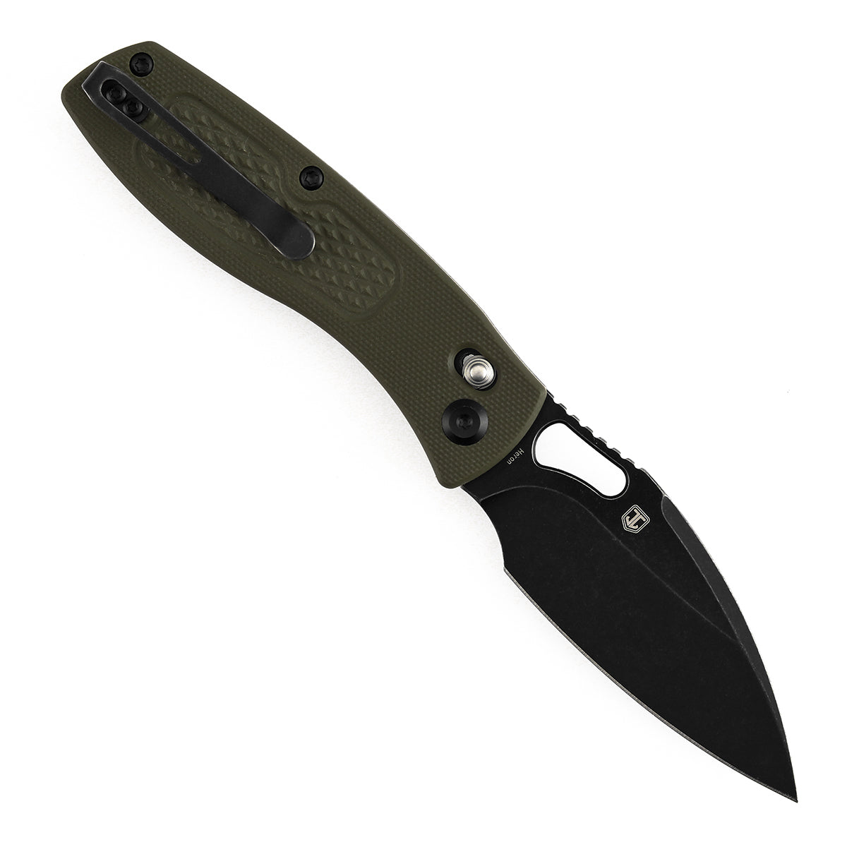 Tenable Heron B2124V5 Nitro V Blade Olive Green G10 Handle Crossbar Lock Folding Knife