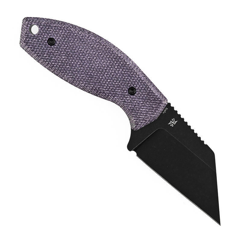 Kansept Siafu G016A1 D2 Blade Purple Micarta Handle Fixed Blade Knife