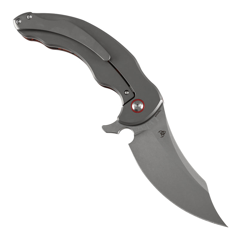 Kansept Gilgamesh K1128A2 CPM-S35VN Blade Carbon Fiber And Titanium Handle Frame Lock Folding Knife
