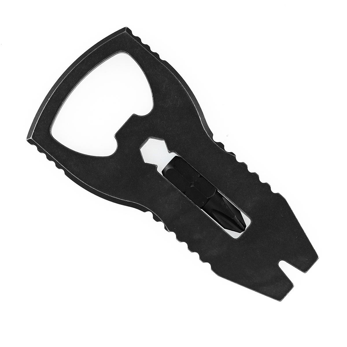 Kansept EDC PryofSorts C010A2 EDC Multi-Tool Blackwash Titanium Bottle Opener, Pry Bar & Screwdriver