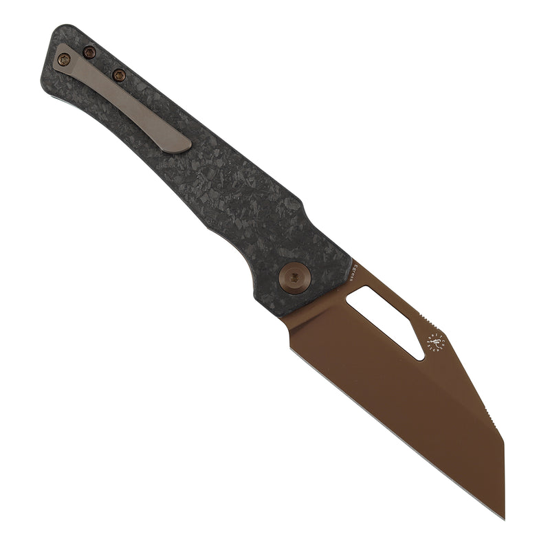 Kansept Egress K1033A3 Rose Gold Coated CPM-S35VN Blade Carbon Fiber Handle Liner Lock Folding Knife