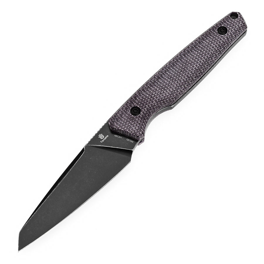 Tenable Parr G011B1 14C28N Blade Purple Micarta Handle Outdoor Fixed Blade Knife