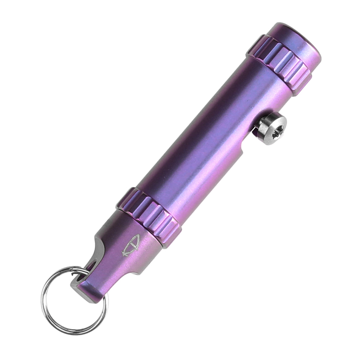 Kansept EDC Bolt Fidget G013A5 Purple Titanium with Bolt Mechanism for Stress Relieving with Key Chain for Lanyard Hole