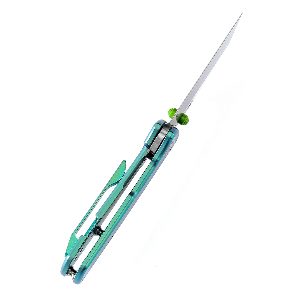 Kansept Little Main Street K2015A4 CPM-S35VN Blade Green Titanium Handle Folding Knife