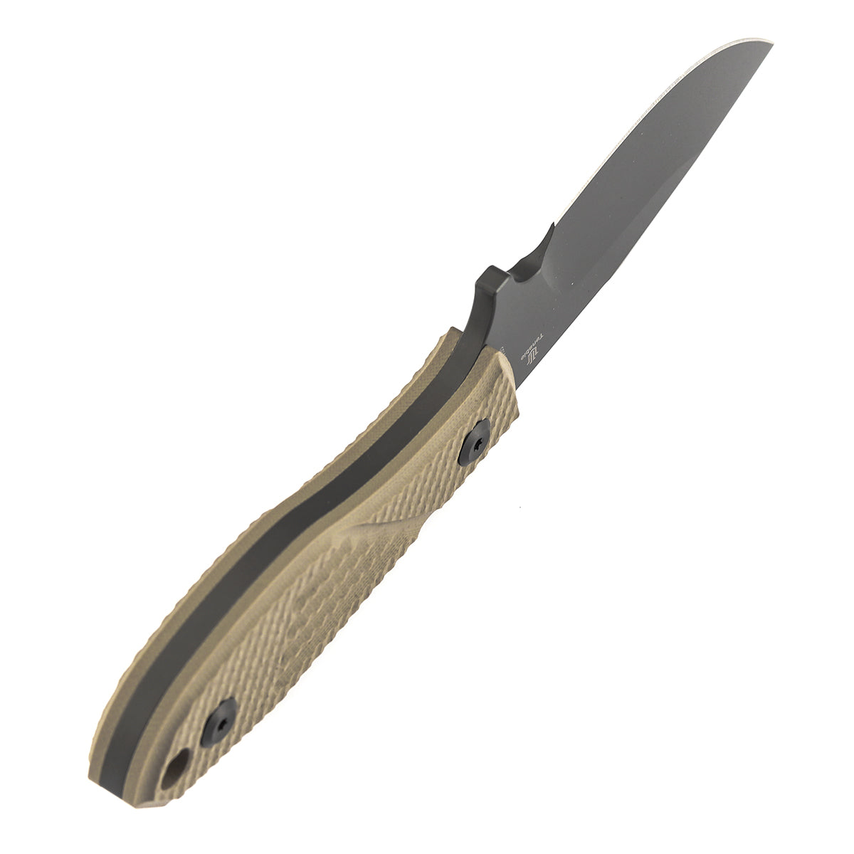 Tenable Tiny Dancer G014A8 Gray TiCn Coated D2 Blade Light Sand Micarta Handle Fixed Blade Knife