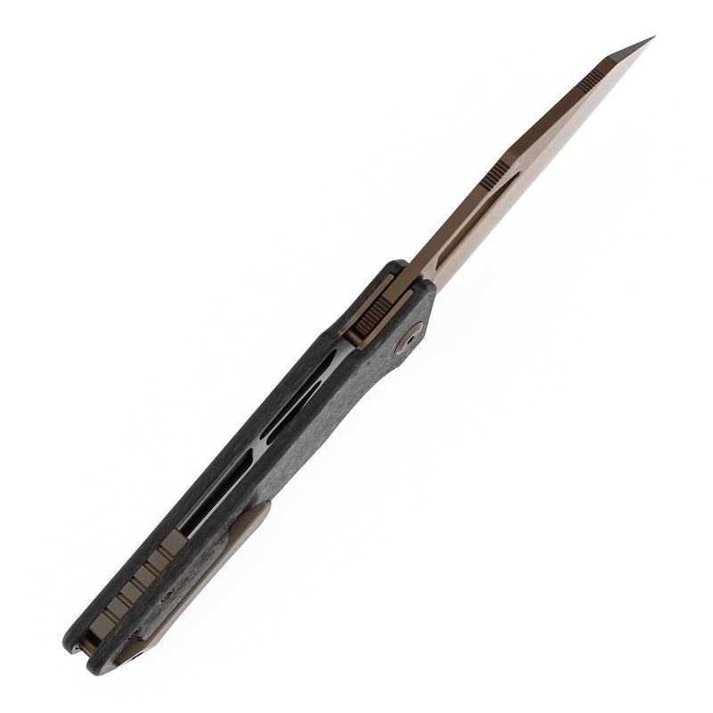 Kansept Egress K1033A3 Rose Gold Coated CPM-S35VN Blade Carbon Fiber Handle Liner Lock Folding Knife