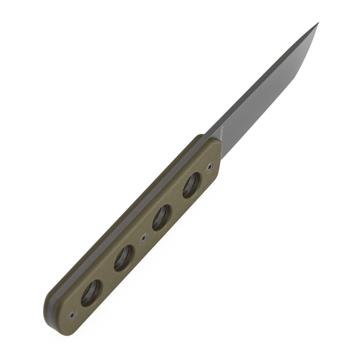 Tenable Foosa G2020A4 Gray TiCn Coated D2 Blade Olive Green G10 Handle Fixed Blade Knife