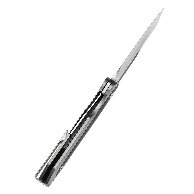 Kansept Thunderhead K1106A2 CPM-S35VN Blade Beadblasted Titanium with Twill Carbon FIber Inlay Handle Frame Lock Folding Knife