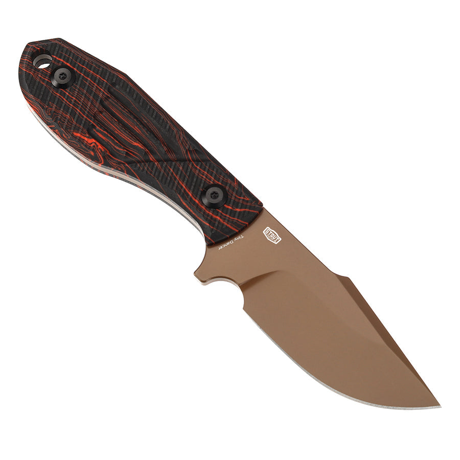 Tenable Tiny Dancer G014A2 Rose Gold Coated D2 Blade G10 G-mascus Handle Fixed Blade