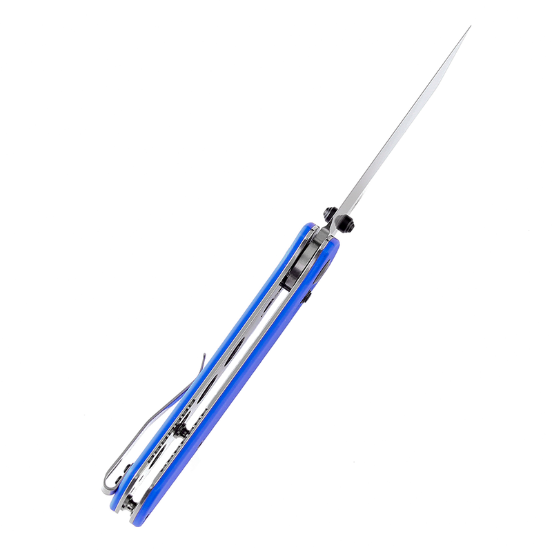 Kansept Main Street T1015V3 154CM Blade Blue G10 Handle Crossbar Lock Folding Knife