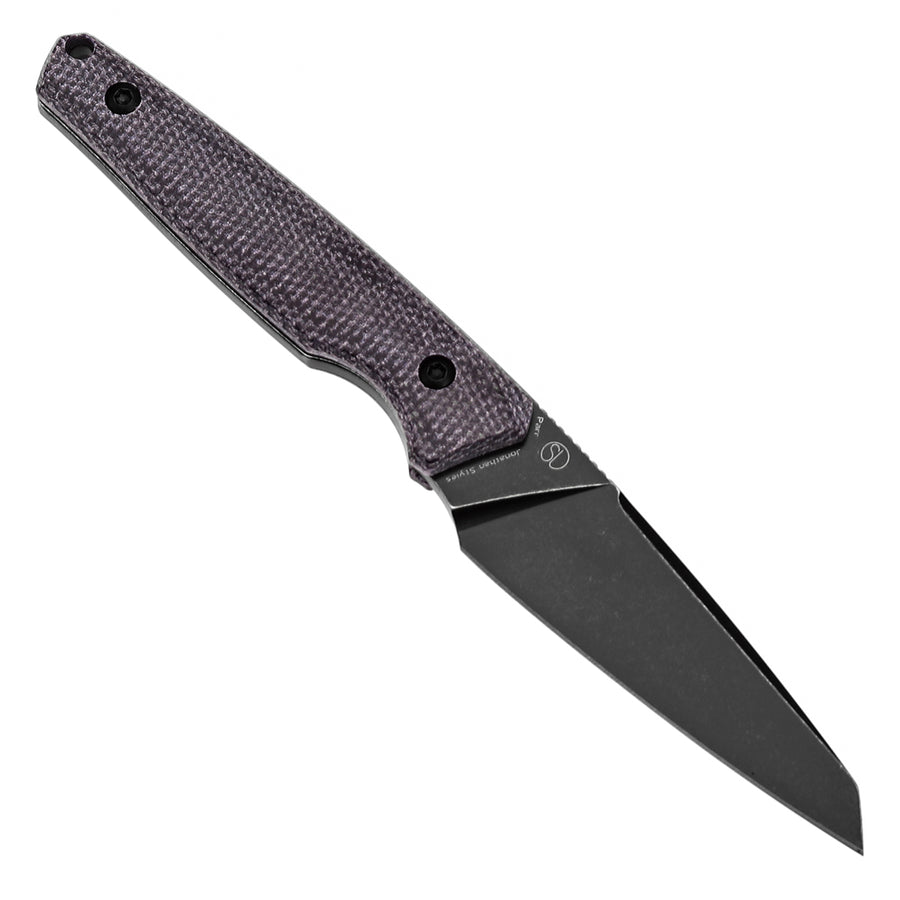 Tenable Parr G011B1 14C28N Blade Purple Micarta Handle Outdoor Fixed Blade Knife