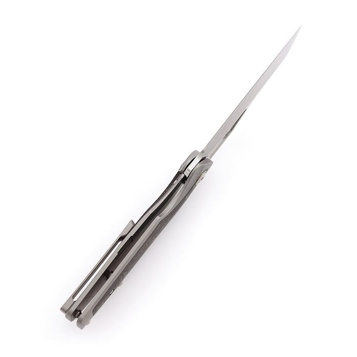 Kansept Tuckamore K1052A2 CPM-20CV Blade Titanium + Copper Carbon Fiber Handle Frame Lock