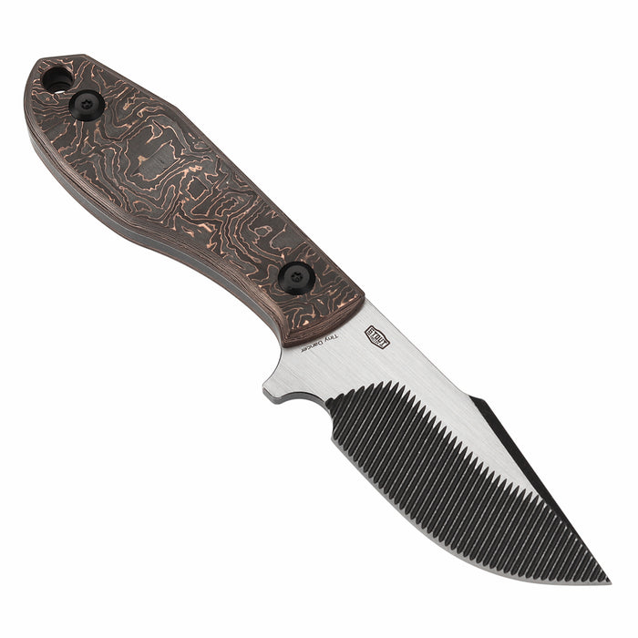 KANSEPT Tiny Dancer CPM S35VN K014A3 Copper Carbon Fiber Handle Fixed Blade