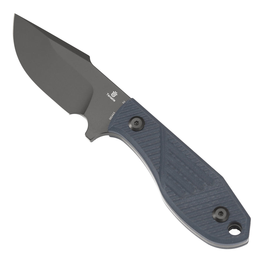 Tenable Tiny Dancer G014A3 Gray TiCn Coated D2 Blade Gray G10 Handle Fixed Blade