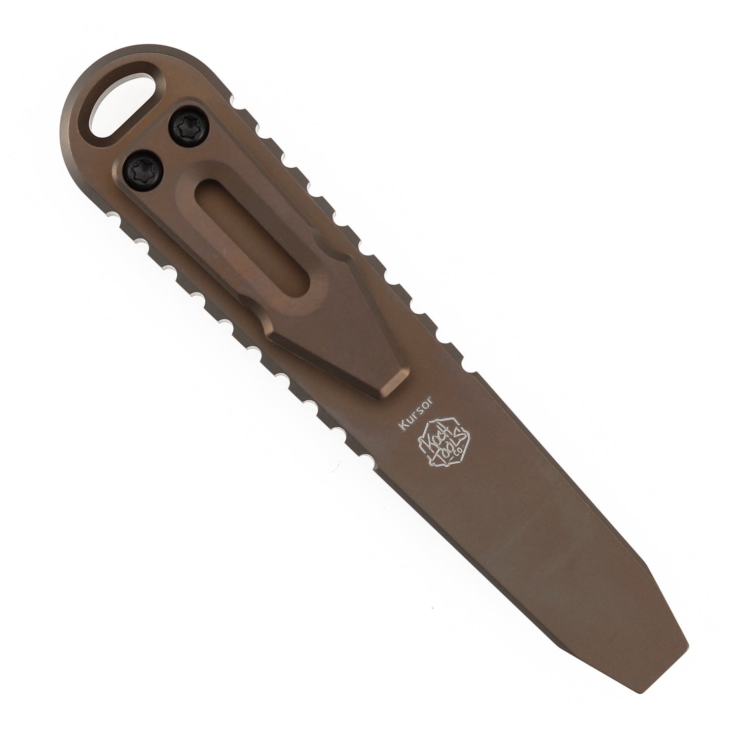 Kansept Kursor G015C3 Bronze Anodized Titanium+Brown Micarta EDC Tool