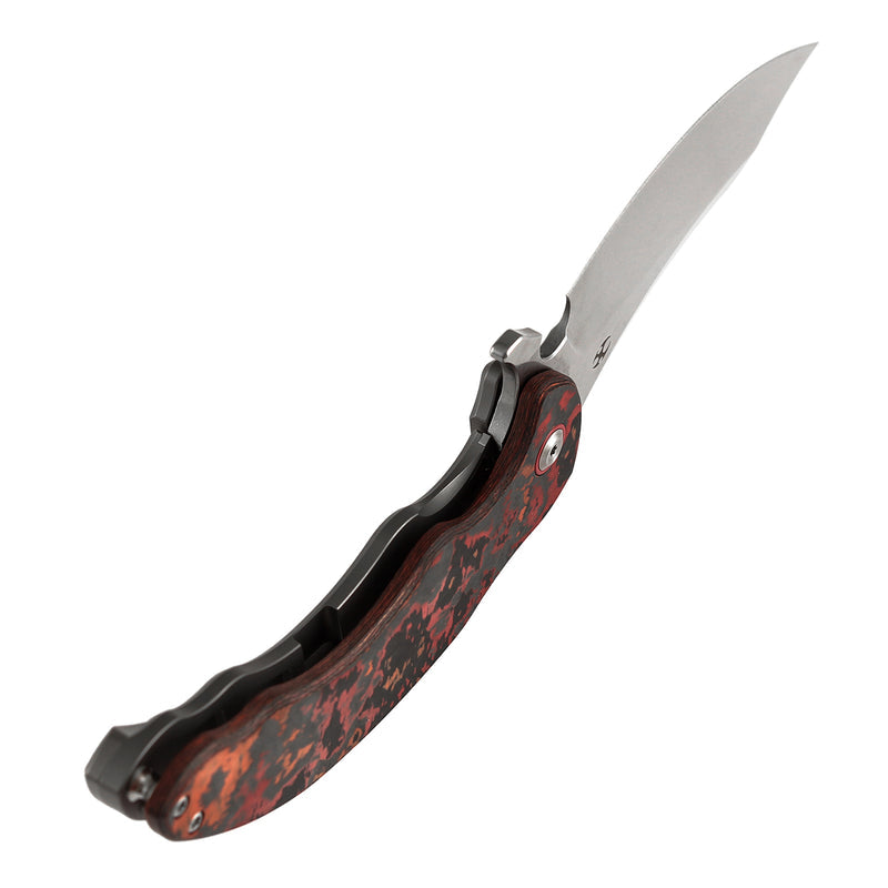 Kansept Gilgamesh K1128A2 CPM-S35VN Blade Carbon Fiber And Titanium Handle Frame Lock Folding Knife