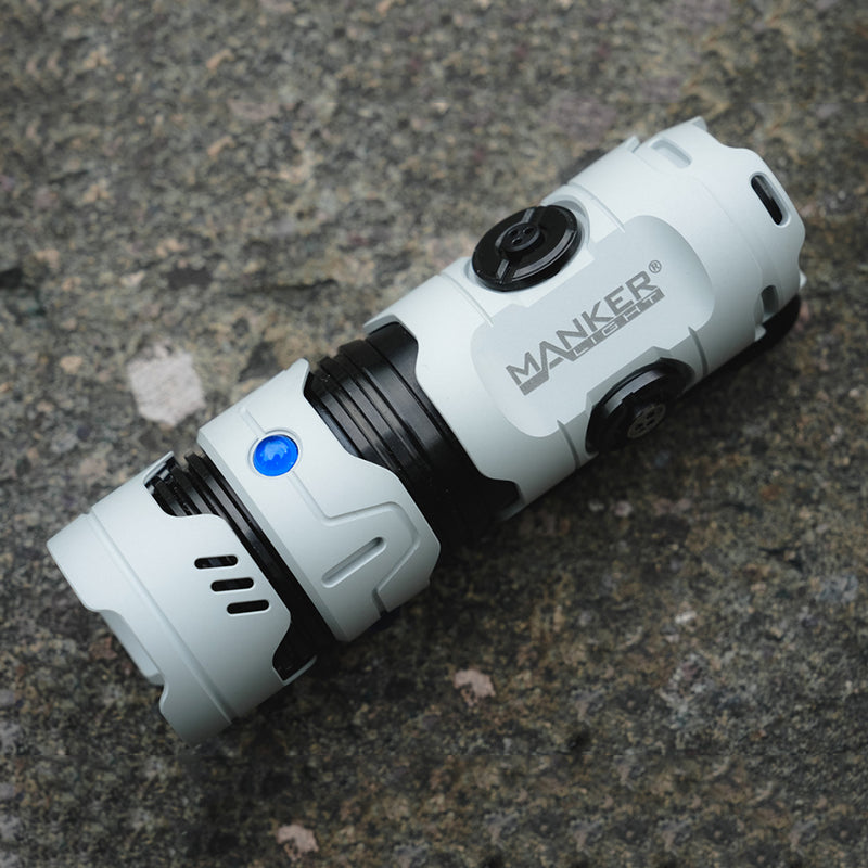 Mankerlight Timeback III EDC Flashlight Spinner Flashlight Use 18350 Battery Aluminum