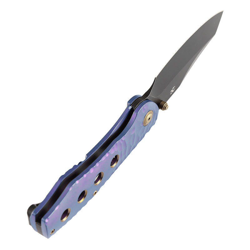 Kansept Caveman K1110A4 CPM-20CV Blade Titanium Handle Frame Lock Folding Knife