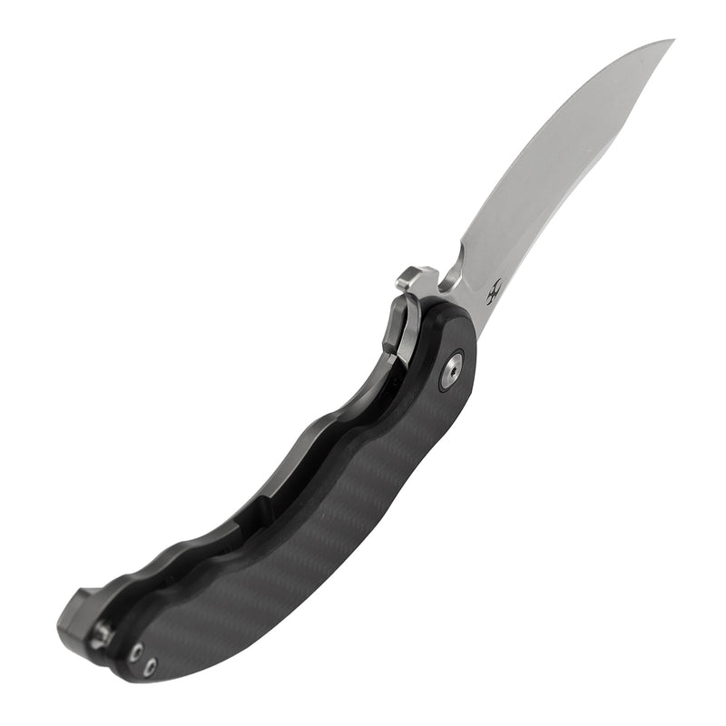 Kansept Gilgamesh K1128A1 CPM-S35VN Blade Carbon Fiber & G10 with Titanium Handle Frame Lock Folding Knife