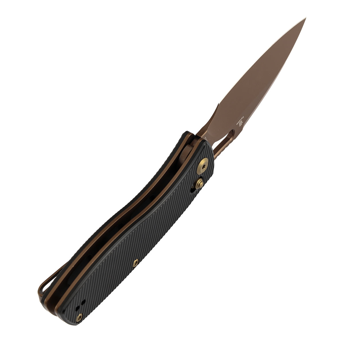 Tenable Heron B2124V2 Nitro-V Blade Black Aluminum Handle Crossbar Lock Folding Knife