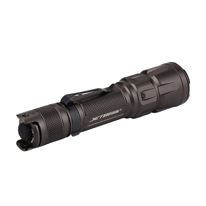 Jetbeam TH16 Tactical Flashlight 2000 lumens Paddle Tail Switch