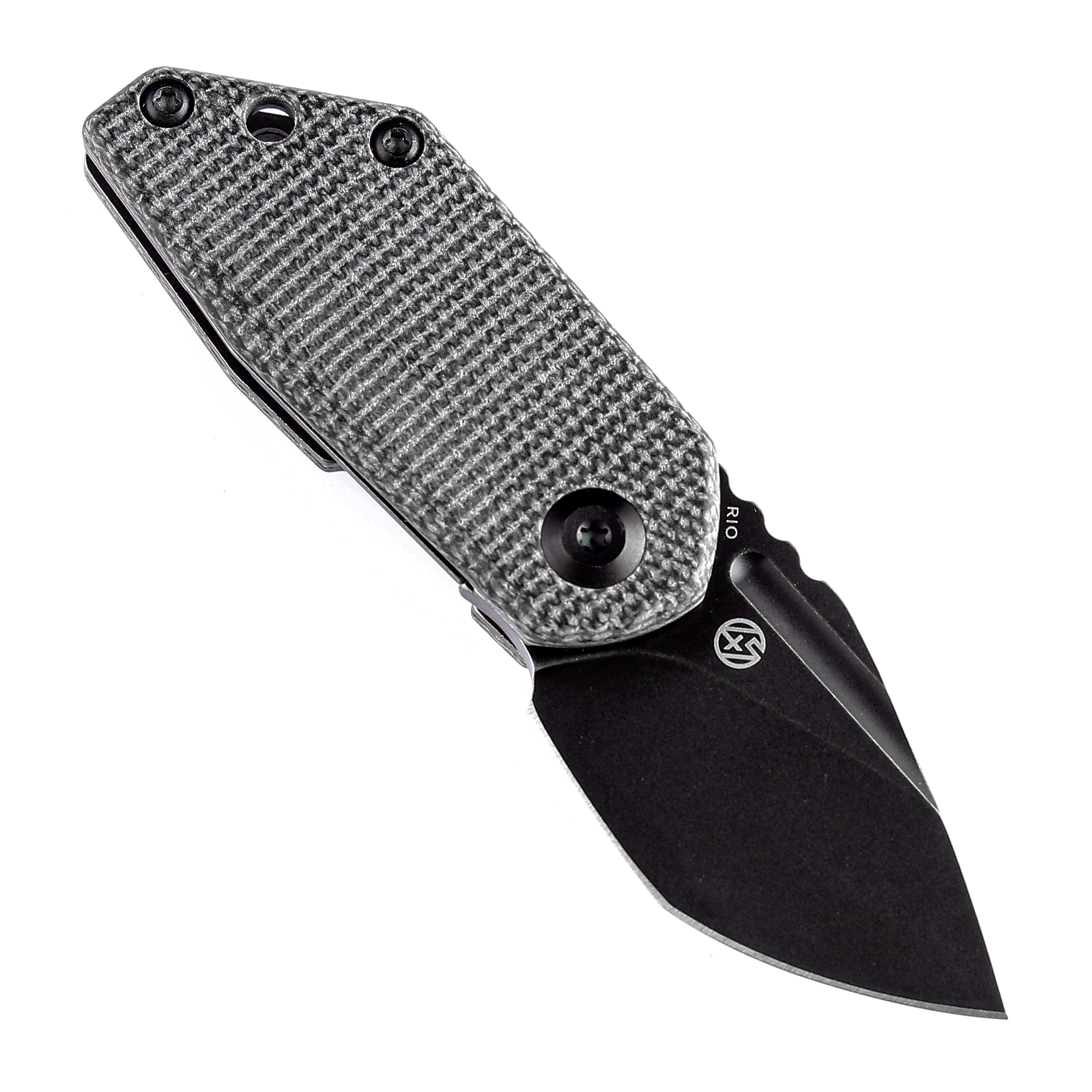 Kansept Knives RIO K3044A3 M390 Blade Black Micarta Handle Liner Lock EDC Knife